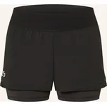 Lacoste Dámské Tenisové Šortky 2 V 1, černá, 42