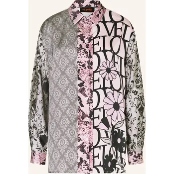 Dámská halenka Miss Goodlife Dámská Košilová Halenka Ze Saténu, světle šedá...