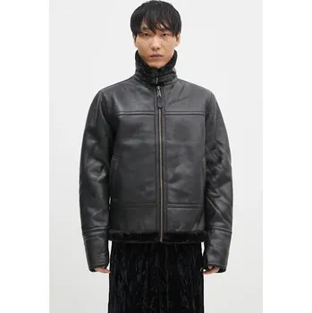 Pánská casual bunda Kožená bunda Alpha Industries B3 Leather, S, černá, 99X