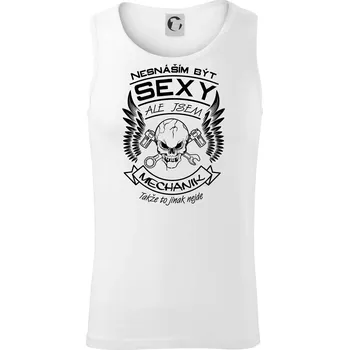 Nesnáším být sexy - mechanik - Tílko pánské Core - M ( Bílá )