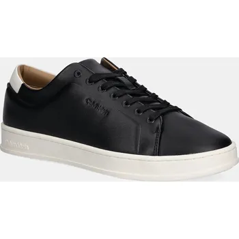 Pánské tenisky Kožené tenisky Calvin Klein PURE LOW LACEUP CUPSOLE HF LTH HM0HM01859 černá 99X, EUR 40