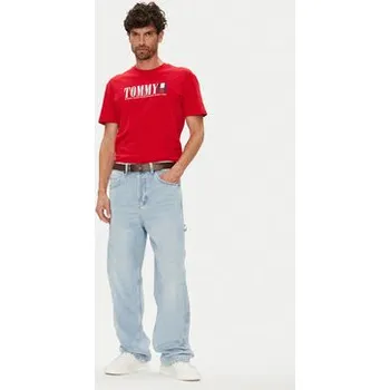 Tommy Jeans T-Shirt Dna Flag DM0DM21941 Červená Regular Fit S
