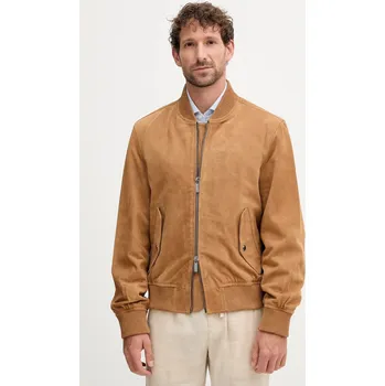 Pánský bomber Semišová bomber bunda Tommy Hilfiger MW0MW40558 béžová 80X, vel. S