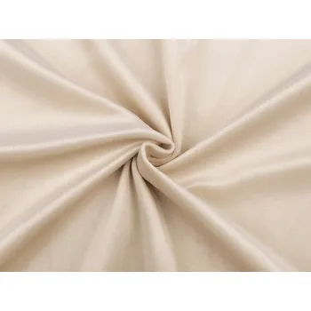 Velvet / samet oděvní hladký béžová světlá 1 m
