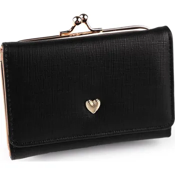 Peněženka Dámská / dívčí peněženka 9x13 cm černá 1 ks