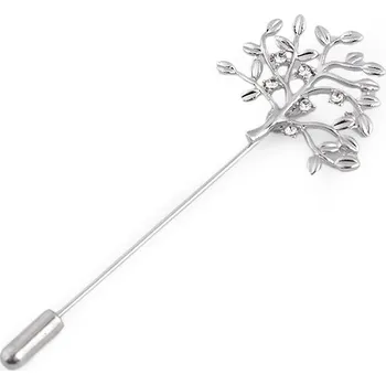 Ozdobný špendlík strom života Varianta: platina, Balení: 1 ks