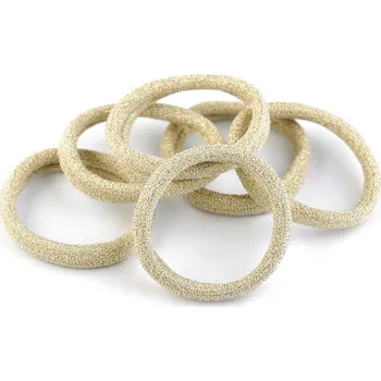 Gumičky do vlasů zlatá sv. 12 karta