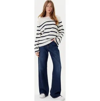 Dámská halenka Tommy Hilfiger Halenka Gold Button WW0WW45760 Écru Relaxed Fit XL