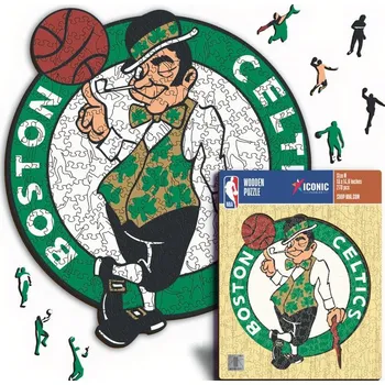 BOSTON CELTICS Dřevěné puzzle Boston Celtics, znak klubu, 150 ks