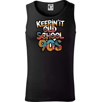 Pánské termoprádlo KEEPIN'IT Old School 90s - Tílko pánské Core - XL ( Černá )