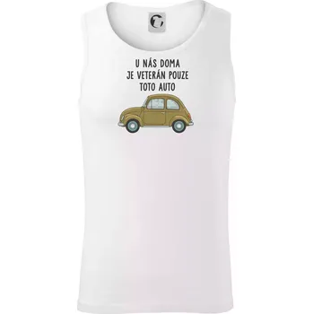 U nás doma je veterán pouze toto auto zelené - Tílko pánské Core - S ( Bílá )