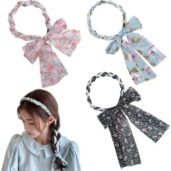 Čelenka Dámská čelenka s kamínky, hedvábný šátek, měkká bohémská vícebarevná tenká čelenka s potiskem