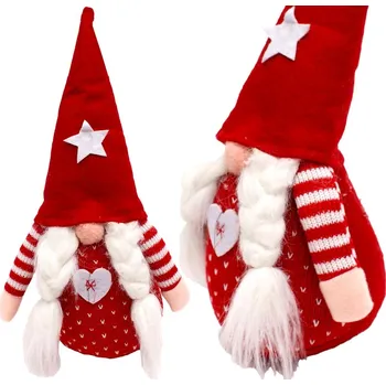 Vánoční dekorace SKRZAT GNOM DEKORACYJNY 65CM