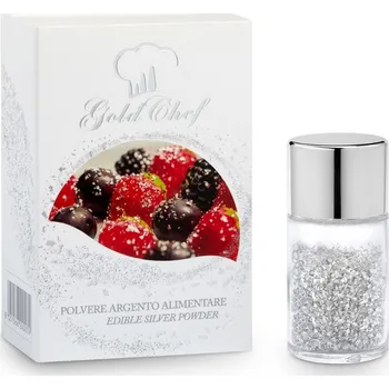 Jedlá dekorace na dort Jedlé práškové stříbro., MANETTI