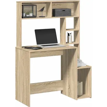 Psací stůl vidaXL Psací stůl s policemi 100x45x140 cm kompozitní dřevo [860440] Barva: dub sonoma