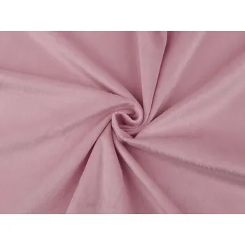 Velvet / samet oděvní hladký starorůžová sv. 1 m