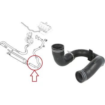 Auto-moto Hadice plnícího vzduchu Fiat Doblo od 2010 1,6/2,0 D od intercooleru do klapky, kompletní, 51832089