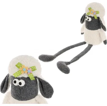 OVEČKA SEDÍCÍ 18CM JARNÍ DEKORACE