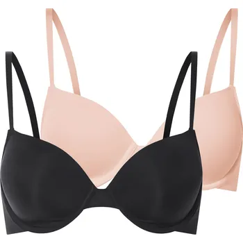 Podprsenka esmara® Dámská podprsenka, 2 kusy (černá/béžová, 75B)