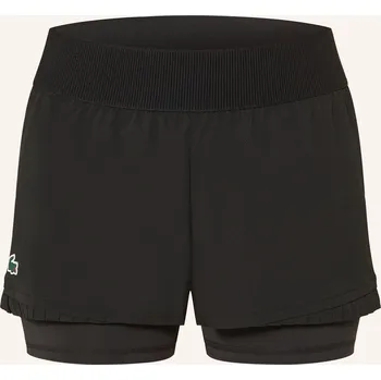 Dámské kraťasy Lacoste Dámské Tenisové Šortky 2 V 1, černá, 36