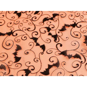 Organza netopýr oranžová 1 m