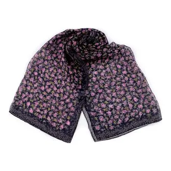 Letní šátek / šála 50x160 cm - 1 ks - 2 modrá tmavá lila