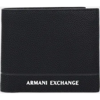 Peněženka Kožená peněženka Armani Exchange pánská, černá barva, XM000167 AF17217 XM000167.AF17217.NOS 99X, vel. ONE SIZE