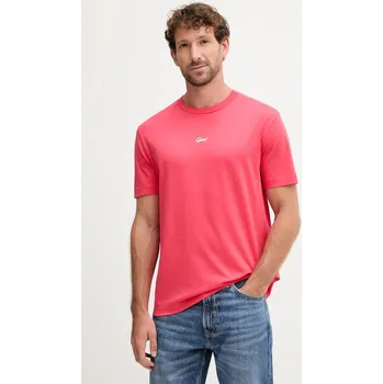 Bavlněné tričko Gant 2003343 růžová 38X, vel. L