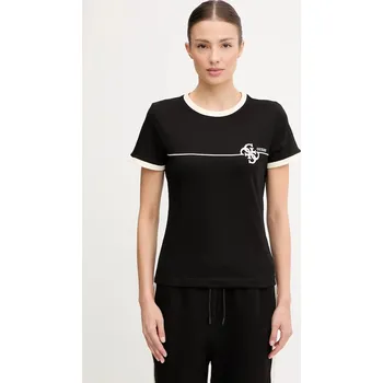 Dámské tričko Tričko Guess CARMEN dámské, černá barva, V5YI01 J1314 V5YI01.J1314 99X, vel. S