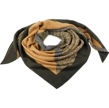 Šátek 105x105 cm zelená tmavá 1 ks