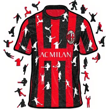 AC MILÁN Dřevěné puzzle AC Milán, dres, 150 ks