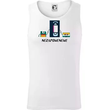 Nikdy nezapomeneme 90s - Tílko pánské Core - S ( Bílá )