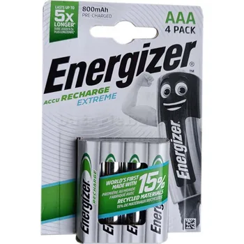 Článková baterie Nabíjecí Baterie Energizer AAA (R3) 800 mAh nikl-metalhydridové (NiMH) 6 ks