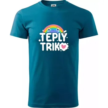 Pánské tričko Teplý triko - Klasické pánské triko vyšší gramáže - XS ( Petrolejová )