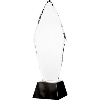 Skleněná gravírovaná trofej V 31 cm