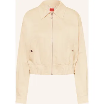 Hugo Dámská Bunda Hranatého Střihu Amisana, béžová, 38