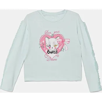 Pánské tričko Dětské tričko s dlouhým rukávem Guess K5YI03.K6YW4.9BYA modrá 05X, vel. 118-122