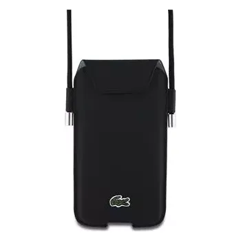 Pouzdro na mobilní telefon Lacoste PVC Iconic Petit Pique Kapsa na Telefon XL Black