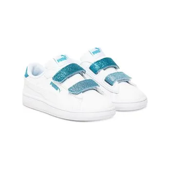 Dámská obuv Puma Sneakersy Smash 3.0 L Glitter Velcro V Inf 395610 08 Bílá 23