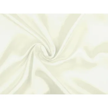 Satén elastický metráž krémová světlá 1 m
