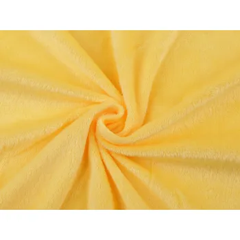 Minky hladké / jemný plyš SAN žlutá 1 m