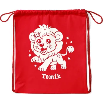 Městský batoh Vak Lev se jménem Barva: Červená