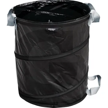 Venkovní odpadkový koš Skládací vak na zahradní odpad PopUp Granit BLACK EDITION GLB56 objem 56 l