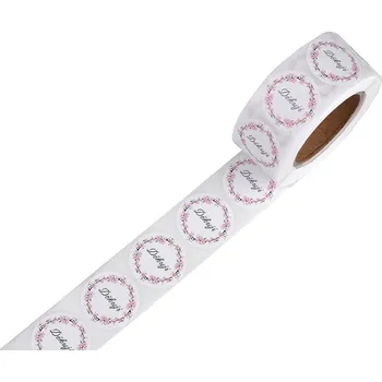 samolepka Stoklasa 890735 papírové samolepky děkuji 500 ks