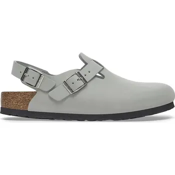 Dámská obuv Nubukové pantofle Birkenstock Tokio, 41, šedá, 09X