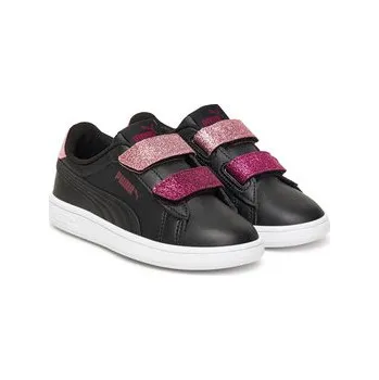Chlapecká obuv Sneakersy Puma Smash 3.0 L Glitter Velcro V Ps 395609 07 Černá 32