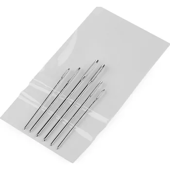 Jehly vyšívací tupé nikl 1 karta