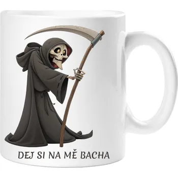 Dárkový hrnek smrtka - Hrneček dej si na mě bacha - 330 ml