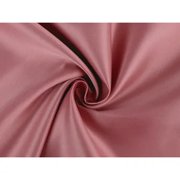 Satén tuhý metráž starorůžová 1 m