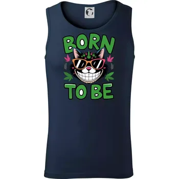 Marihuana - born to be - Tílko pánské Core - 2XL ( Námořní modrá (velmi tmavá - téměř černá) )